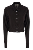 PERSEO - WOOL CARDIGAN MAX MARA SPORTMAX DARK BROWN S