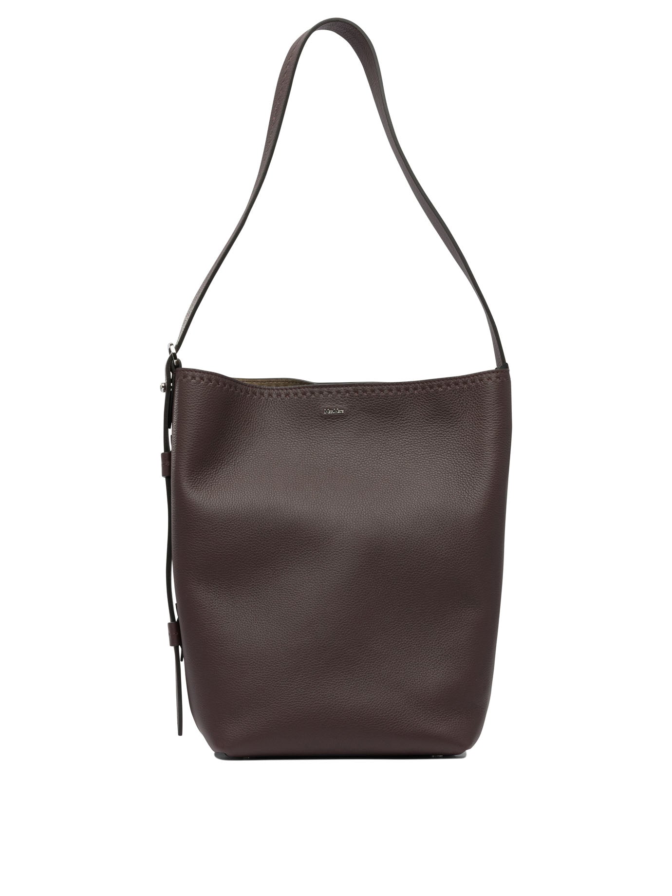 BORDEAUX COW LEATHER SHOULDER BAG Max Mara BORDEAUX UNI