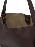 BORDEAUX COW LEATHER SHOULDER BAG Max Mara