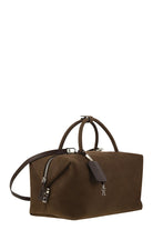 HOLDALLLSUEDE - LARGE NUBUCK LEATHER SATCHEL Max Mara