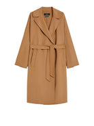 MAX MARA WEEKEND BROWN COAT WITH BELT WEEKEND MAX MARA CAMEL 42