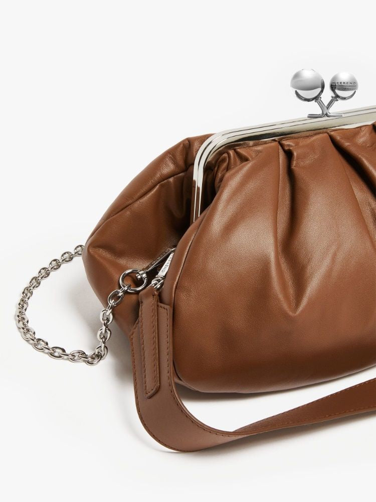 CUBICO - MEDIUM PASTRY BAG IN NAPPA LEATHER WEEKEND MAX MARA