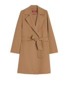MAX MARA STUDIO CAMEL COAT WITH BELT MAX MARA STUDIO 024 40