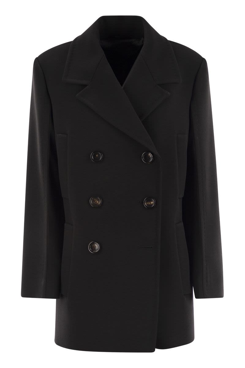 JANZIR - DOUBLE-BREASTED CADY CABAN Max Mara BLACK 38