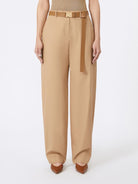 BLEU TROUSER CAMEL MAX MARA STUDIO