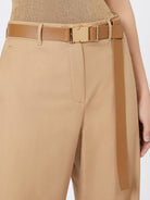 BLEU TROUSER CAMEL MAX MARA STUDIO