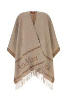 HILDESTD - JACQUARD WOOL PONCHO Max Mara BEIGE ONE SIZE