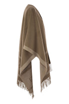 HILDESTD - JACQUARD WOOL PONCHO Max Mara