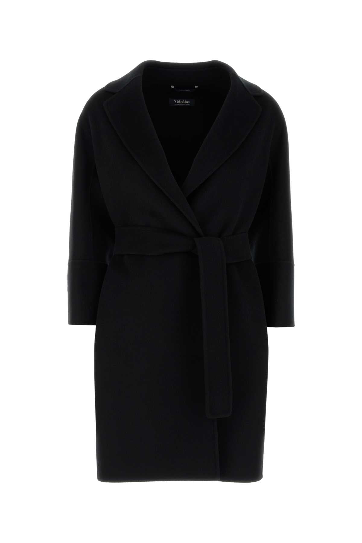 ARONA - VIRGIN WOOL COAT S MAX MARA BLACK 36