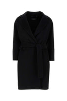 ARONA - VIRGIN WOOL COAT S MAX MARA BLACK 36