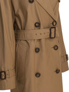BROWN POLYESTER COAT MAX MARA THE CUBE