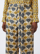 TIMEC - PRINTED SILK FLUID TROUSERS S MAX MARA