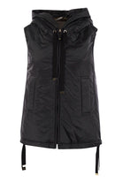 GREENGO - SLEEVELESS IN DRIP-PROOF TECHNICAL FABRIC MAX MARA THE CUBE BLACK 46