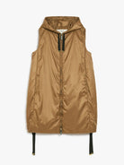 GREENGI - DRIP-PROOF CANVAS WAISTCOAT MAX MARA THE CUBE CARAMEL 46