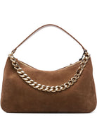 LEATHER BROWN POLYESTER COTTON BAGS Twin-Set