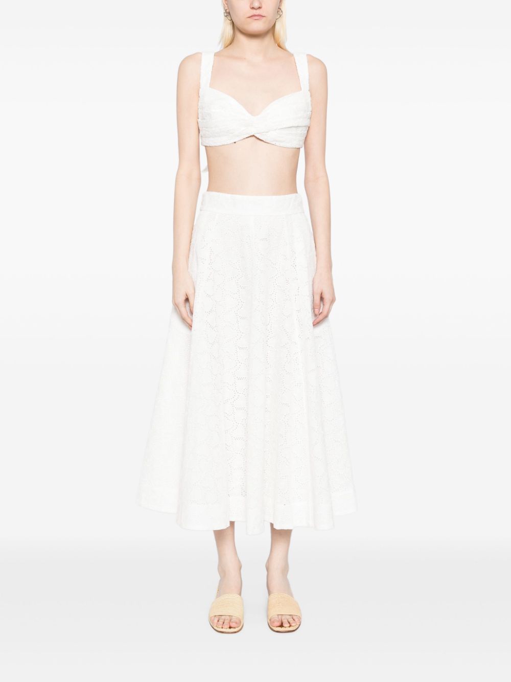 CRUSH MIDI SKIRT Zimmermann