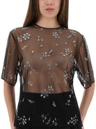 TRANSPARENT TOP WITH APPLICATIONS Paco Rabanne