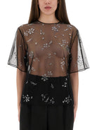 TRANSPARENT TOP WITH APPLICATIONS Paco Rabanne
