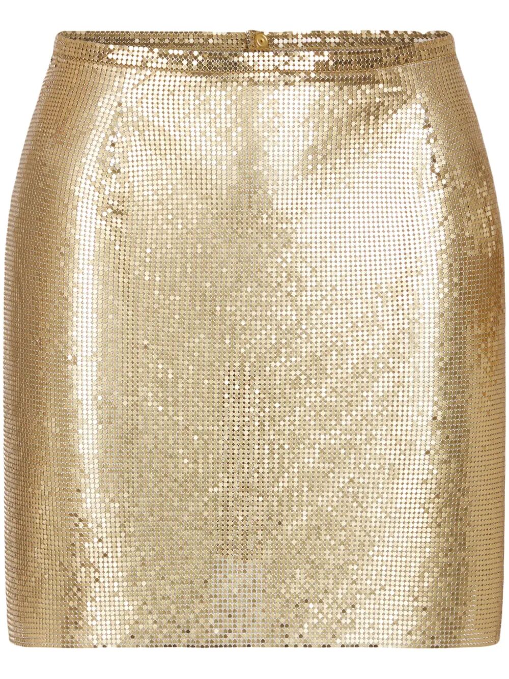 MINI METALLIC SKIRT Paco Rabanne METALLIC 36