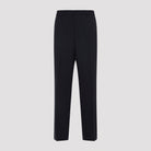 Very dark navy Paul Smith straight-leg pants, back view by Paul Smith