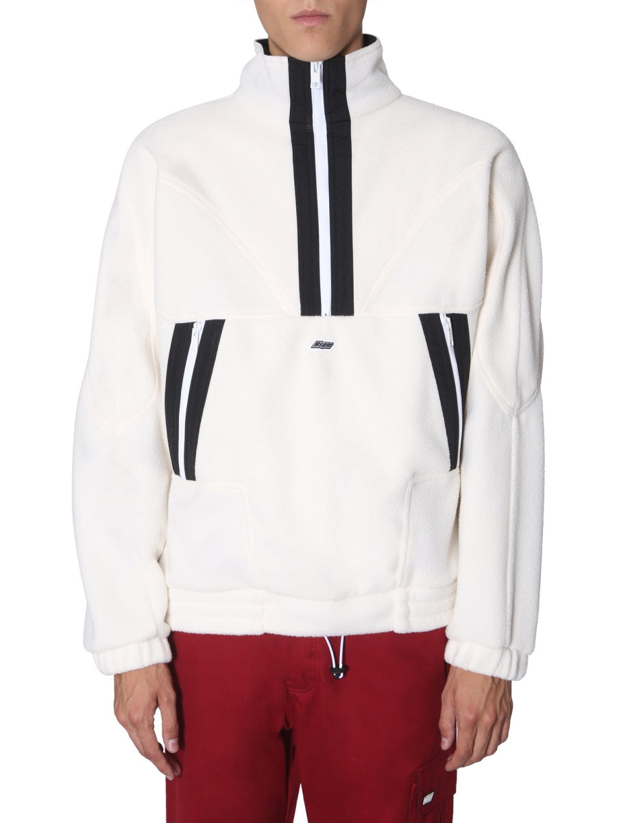 ZIP SWEATSHIRT MSGM WHITE 52