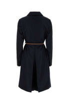 MIDNIGHT BLUE RE-NYLON TRENCH COAT Prada