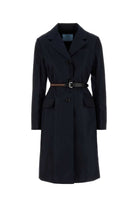 MIDNIGHT BLUE RE-NYLON TRENCH COAT Prada BLUE 44