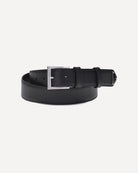LEATHER BELT WITH METAL BUCKLE Prada black 105