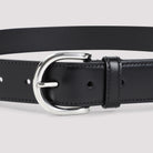 BLACK LEATHER BELT Prada