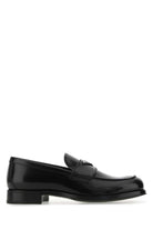 BLACK LEATHER LOAFERS Prada BLACK 5