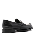 BRUSHED LEATHER LOAFERS Prada