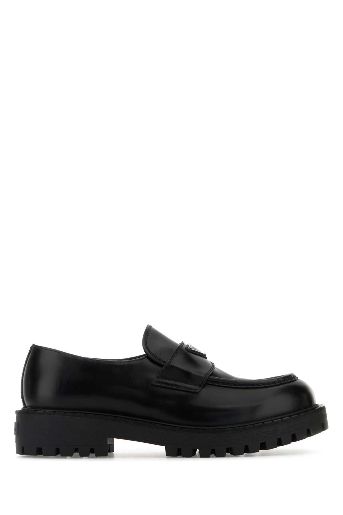 LEATHER LOAFERS Prada black 9