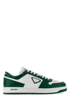 TWO-TONE LEATHER DOWNTOWN SNEAKERS Prada MULTICOLOURED 7