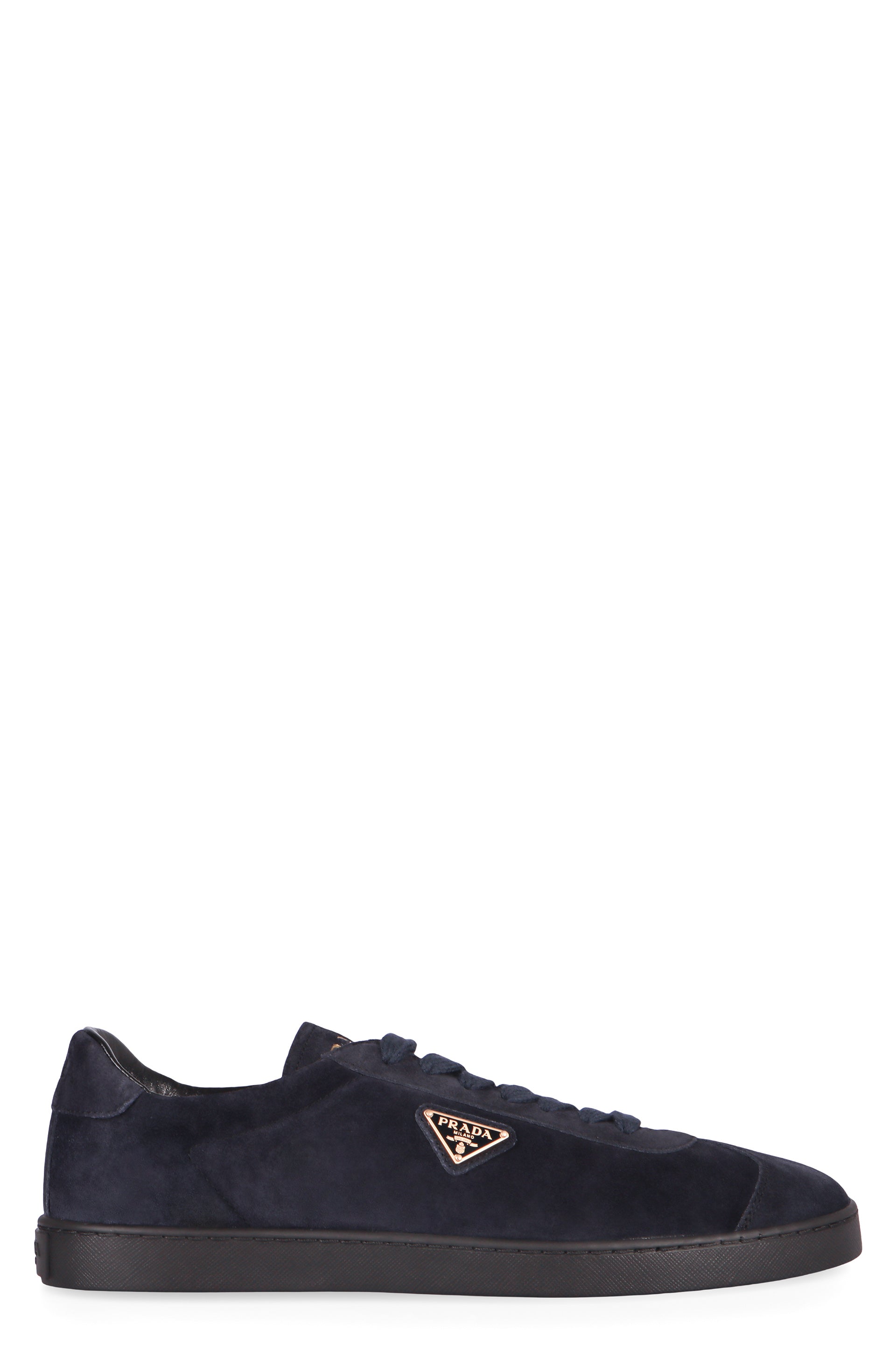 SUEDE LOW-TOP SNEAKERS Prada blue 10