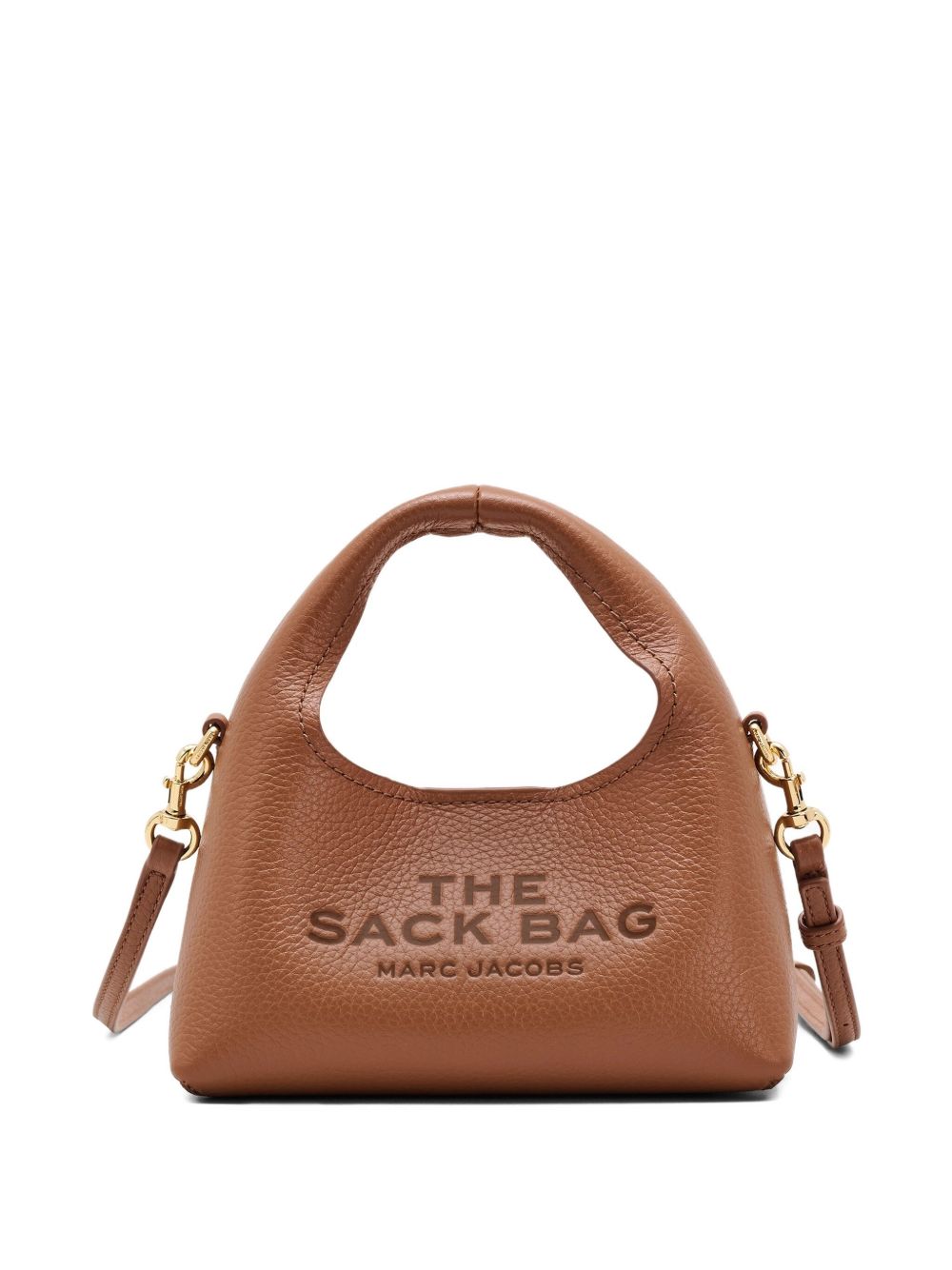MARC JACOBS THE MICRO CROSSBODY SACK BAG IN FULL-GRAIN LEATHER