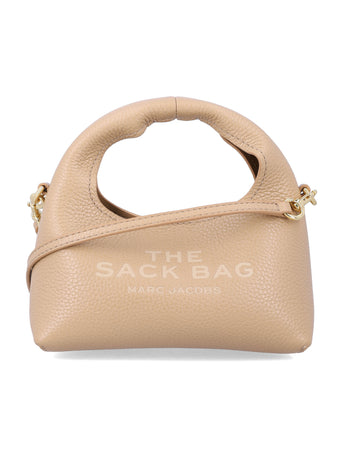 MARC JACOBS THE MICRO CROSSBODY SACK BAG IN FULL-GRAIN LEATHER