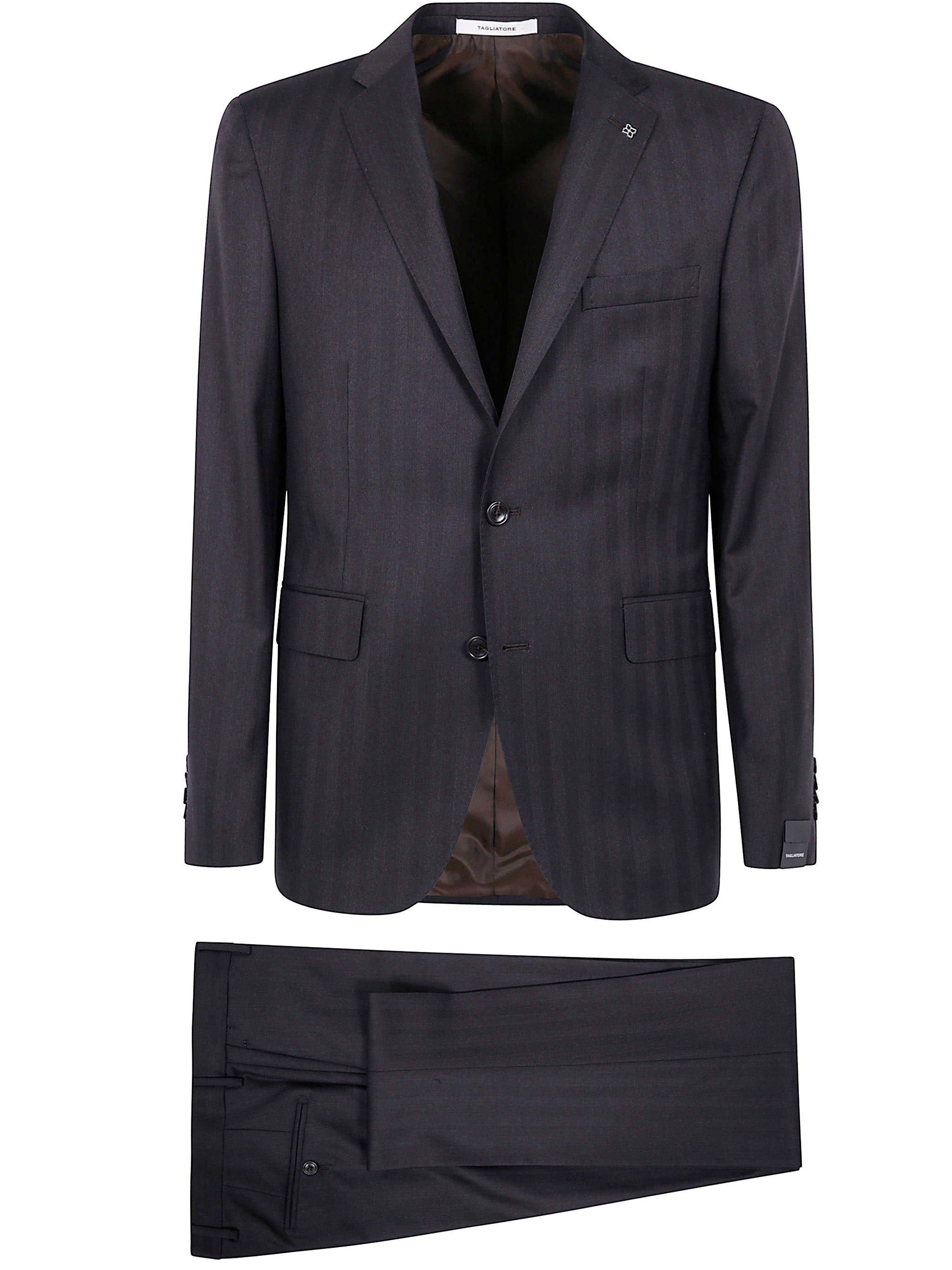 "BRUCE" MEN`S SUIT Tagliatore BROWN 54