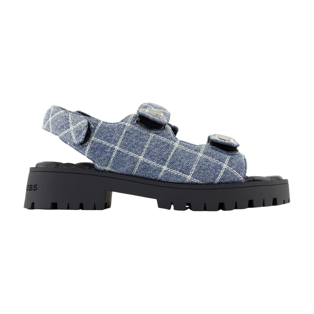 QUILTED DENIM SANDALS Marc Jacobs LIGHTWASHINDIGO 40