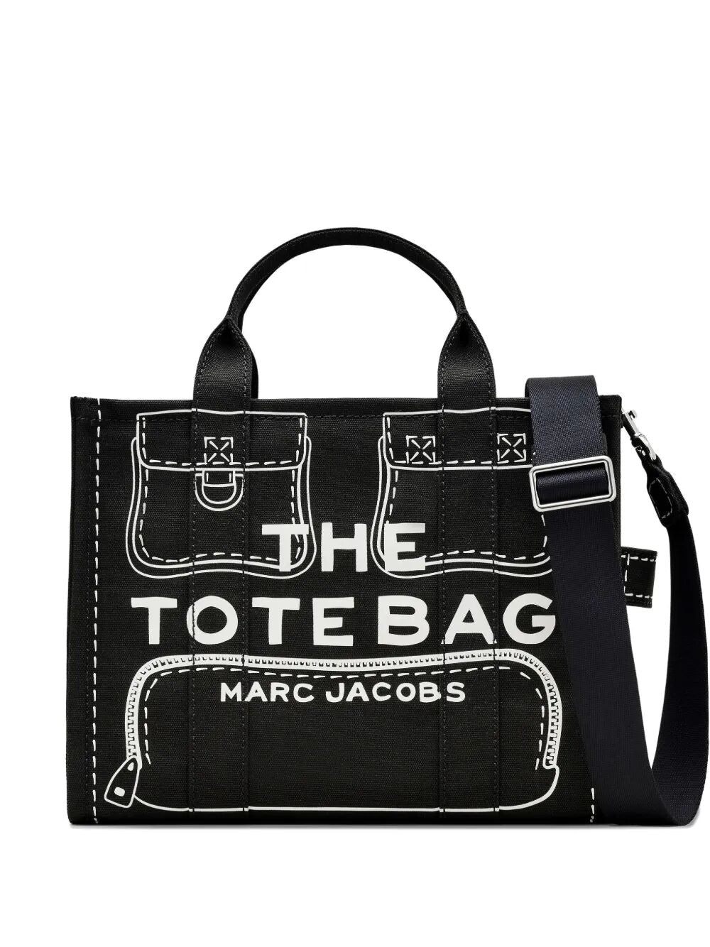 "THE TOTE BAG" CARGO CANVAS TOTE BAG Marc Jacobs BLACK UNICA