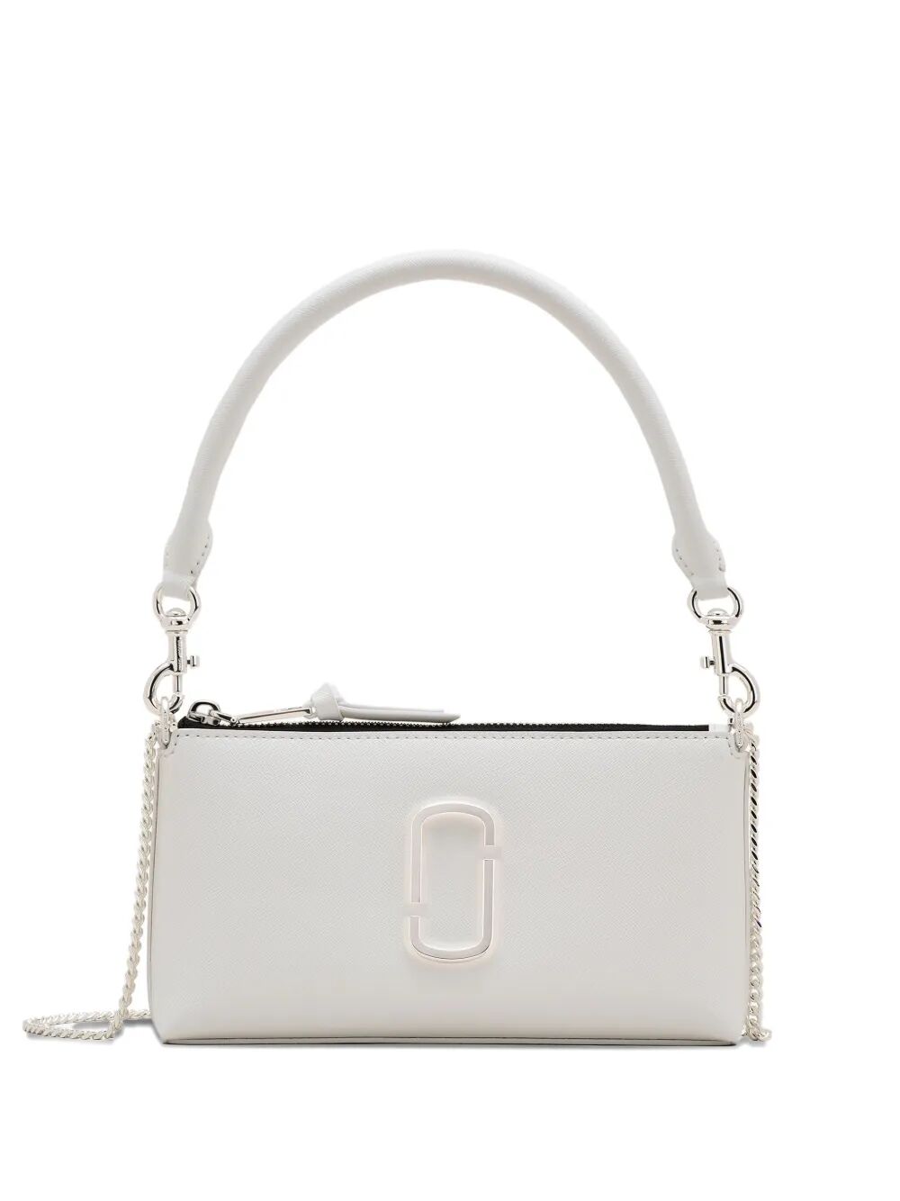 "THE POCHETTE" LEATHER SNAPSHOT Marc Jacobs WHITE UNICA