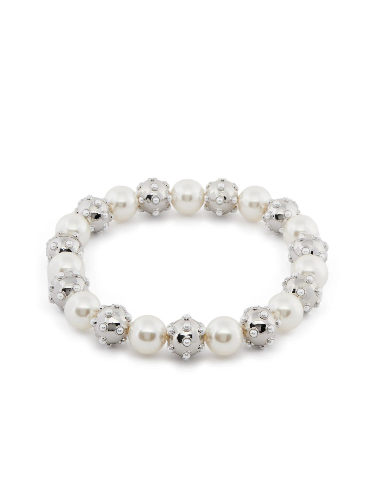 THE PEARL DOT STATEMENT NECKLACE Marc Jacobs SILVER ONE SIZE