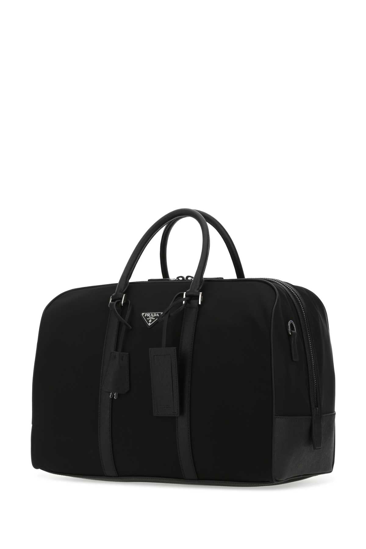 BLACK NYLON TRAVEL BAG Prada