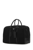 BLACK NYLON TRAVEL BAG Prada