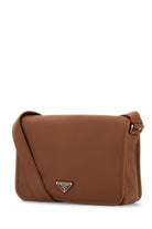 CARAMEL LEATHER CROSSBODY BAG Prada