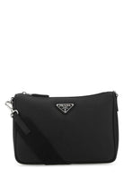 BLACK LEATHER CROSSBODY BAG Prada BLACK TU