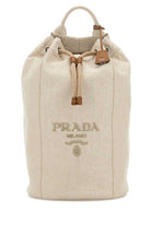SAND CANVAS BACKPACK Prada BEIGE O TAN TU