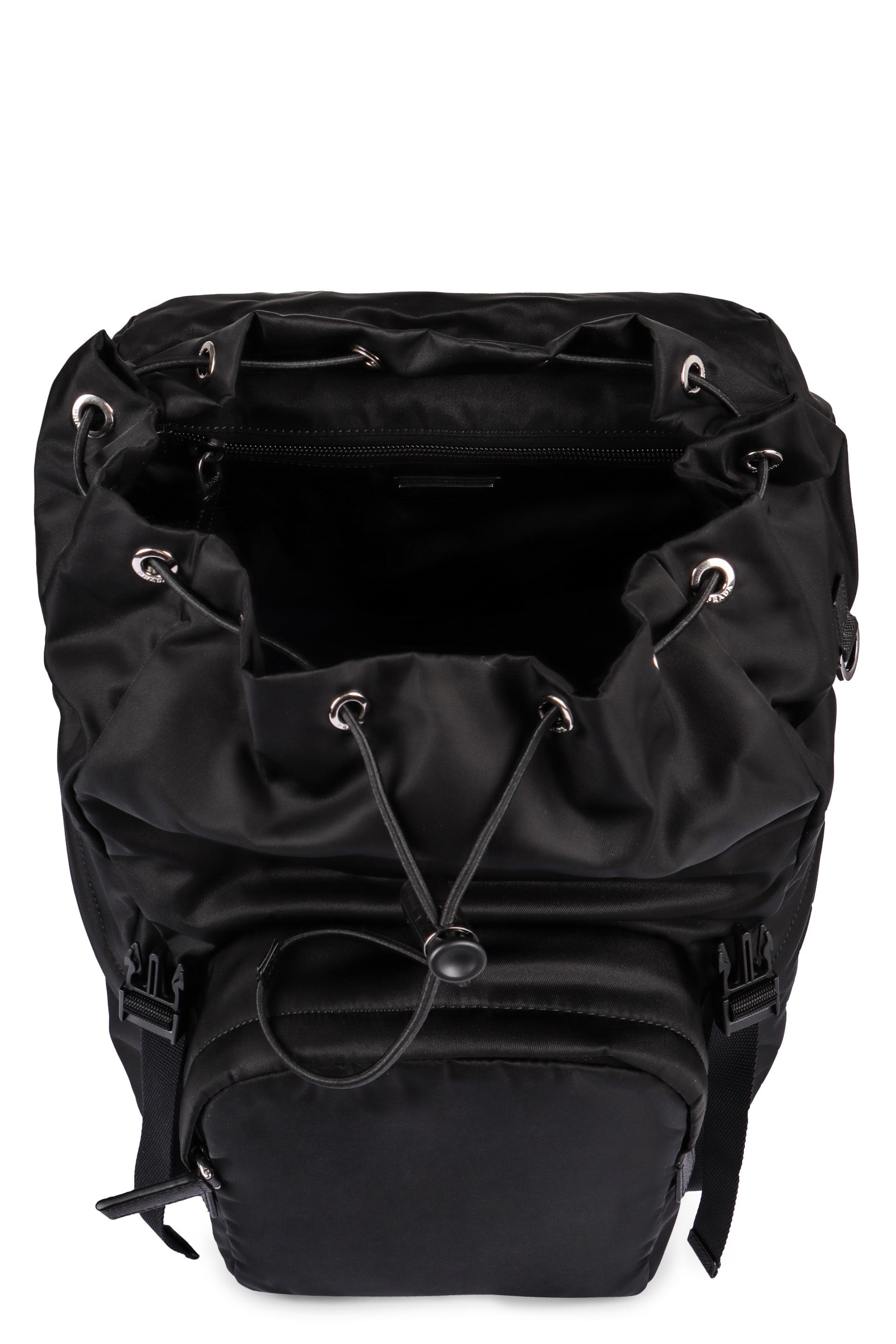 BLACK RE-NYLON BACKPACK Prada