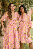 Beyond by Vera Juliet dress with tiered bottom, lifestyle view