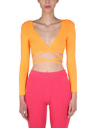 TOP CROPPED MSGM ORANGE S