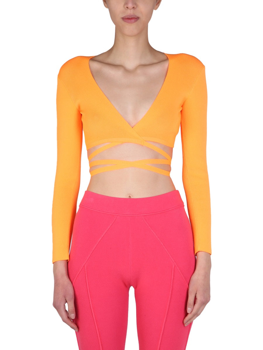 TOP CROPPED MSGM ORANGE S